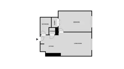 a floor plan of a house withium at UWS 1br w gym doorman nr Central Park NYC-1100 in New York