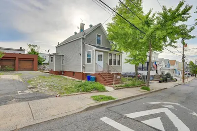 a house on the corner of a street at Jersey City Vacation Rental about 8 Mi to NYC! in Jersey City