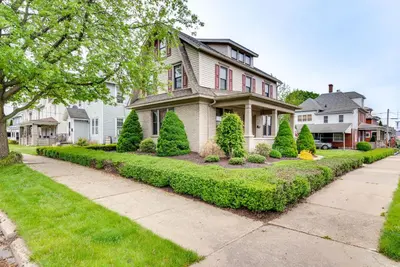 a house with a nicely landscaped yard at Pennsylvania Abode Near Little League World Series in Williamsport
