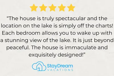 a line of stars with the house is truly spectacular and the location on the lake at Lakefront Sunsets, Hot Tub, Pool Table, Kayaks in Lake Ariel