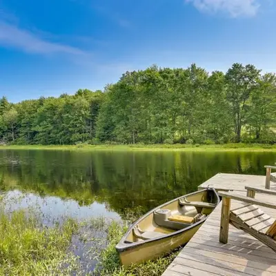 Lakefront Catskills Container Home Private Lake