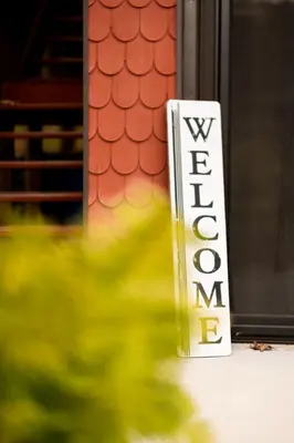 a sign that says vancouver on the side of a door at Historic Sears River Home (Main Level) on 10 Acres in Tamaqua
