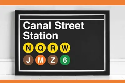 a sign for a canadian street station on a wall at ✪ Large 2 Bedrooms ✪ Queen Beds ✪ Work Stations in New York