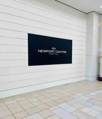a newport centre sign on the wall of a building at 2 Bedroom Apartment, Close to NYC & Downtown JC! in Jersey City