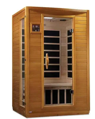 a japanese style sauna with a glass door at Campbell Estates in Franklin