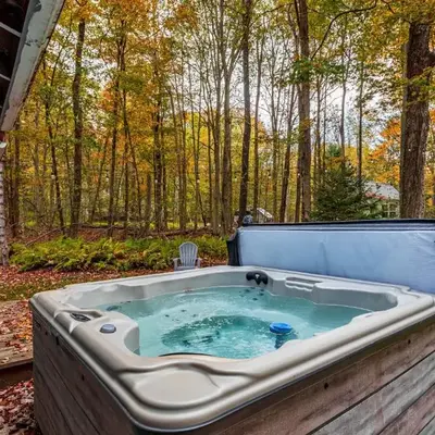 Hot Tub Fire Pit Dog Friendly