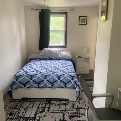 cozy room with private bathroom