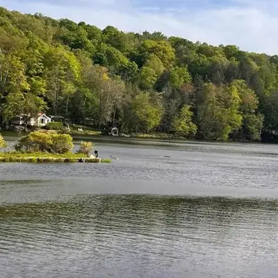 Peaceful place at the lake