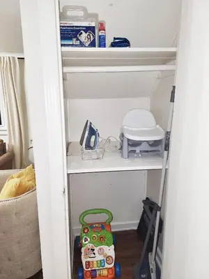 a room with a shelf with toys on it at Chic Spacious Apt Near Attractions/Food/EWR/NYC in West Orange