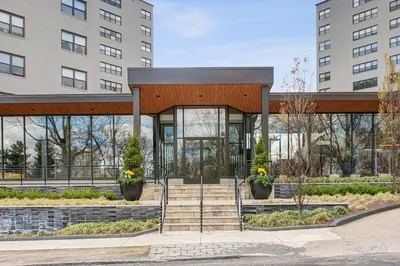 a gazebo in front of a building at Avenue B946 City Urban Retreat, 2Br, Free Parking in Philadelphia