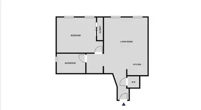 a floor plan of a house at Blueground Chelsea elev wd nr 8th Ave NYC-1450 in New York