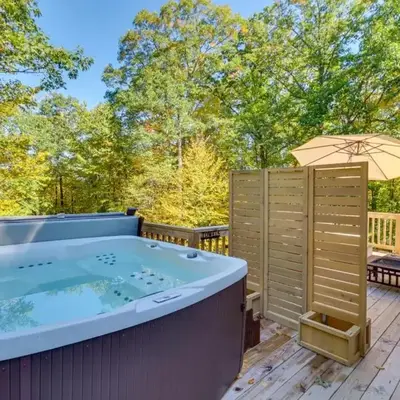 Pocono Getaway A frame Cabin w/ Hot Tub Sauna