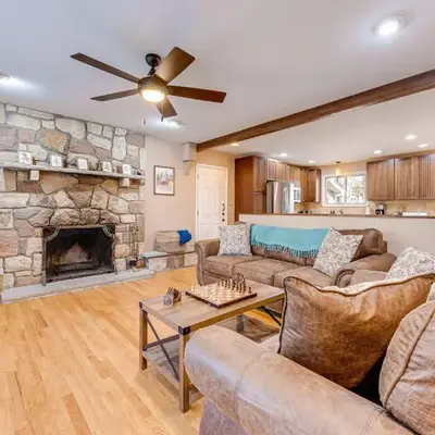 Game Room and Fire Pit Chic Pocono Pines Home!