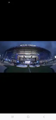 a view of a stadium at night at The Luxurious loft in Newark