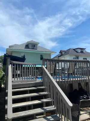 a house with stairs leading to a house at Elizabeth New Jersey bedroom -Newark Airport -New York City in Elizabeth