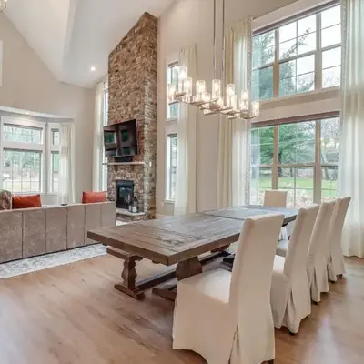 BBQ-Ready Deck Lake Harmony Home with Fire Pit