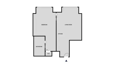 a floor plan of a house at Tribeca 1br w doorman gym roof deck NYC-1374 in New York