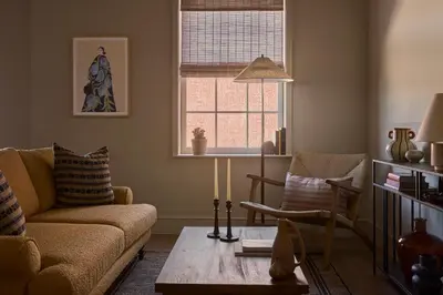 a living room with a couch and a chair at Hotel Anna & Bel in Philadelphia