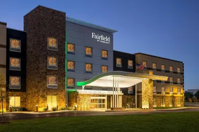 a rendering of the hotel front of the building at Fairfield by Marriott Inn & Suites Bethlehem PA in Bethlehem