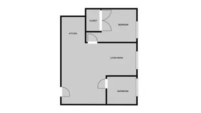 a schematic diagram of a house at Blueground Greenpoint wd ac near ferry NYC-1538 in New York