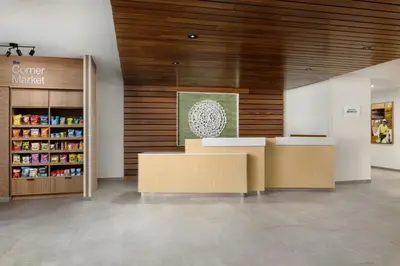 a store lobby with a counter and a pharmacy at Fairfield by Marriott Inn & Suites Union in Union