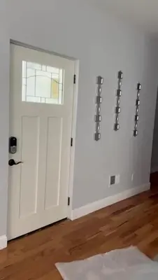a room with a white door and a window at 4 New Apts - 3 Bed Apt 1st Floor & 3 Bed Apt 2nd Floor - 1 Bed Studio Apt Ground Floor & 1 Bed Studio Apt Ground Floor near Penn Station EWR Airport Beth Israel Hospital Manhattan NYC in East Orange
