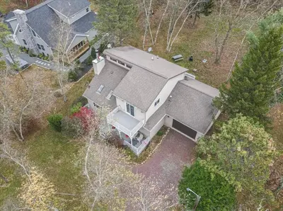 an overhead view of a house with a roof at Rustic Modern Retreat in Poconos in Albrightsville