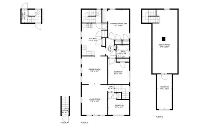 a floor plan of a house at 2-Story Stay with Game Lounge & Free Parking Spots - 5 mins to NYC Train in Linden