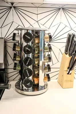 a food processor sitting on top of a counter at Studio Apartment in the Heart of Philadelphia in Philadelphia