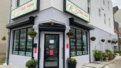 a restaurant with plants on the front of it at Spacious and Brand New Apartment in Point Breeze - Prime Location in Philadelphia