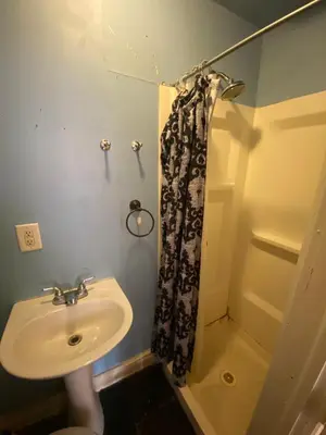 a bathroom with a sink and a shower at 2218 N Colorado Double Rooms in Eldorado