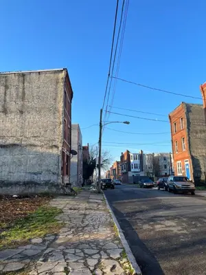 an empty street in an old town with buildings at 2218 N Colorado Double Rooms in Eldorado