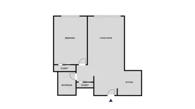 a floor plan at UWS 1br w gym doorman elevator nr Central Park NYC-1049 in New York