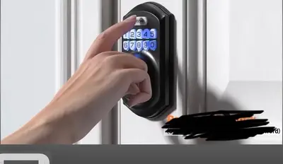 a person is holding a door knob with their hand at Entire House in West Ny, NJ12 mints from NYCity Time Square in West New York