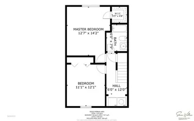 a floor plan of a house at Ski Camelback Mountain in Tannersville
