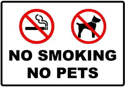 a sign that says no smoking no pets at Comfy, cozy, affordable and private - free parking in Richmond Valley