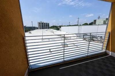a view from the balcony of a building at Studio Apartment in the Heart of Philadelphia in Philadelphia