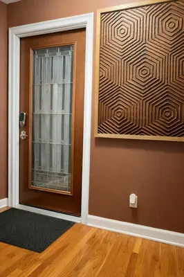 a door with a window in a room at Tremont Hidden Treasure in East Orange