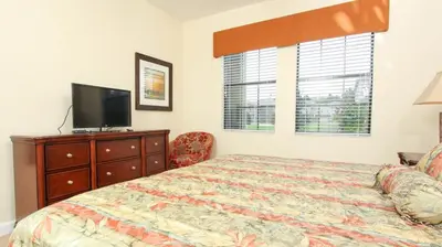 a bedroom with a bed and a flat screen tv at MYR1471 in Philadelphia