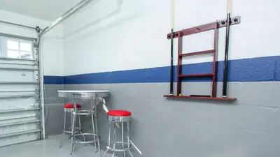 a room with two stools and two bar stoolsafety at MYR1471 in Philadelphia