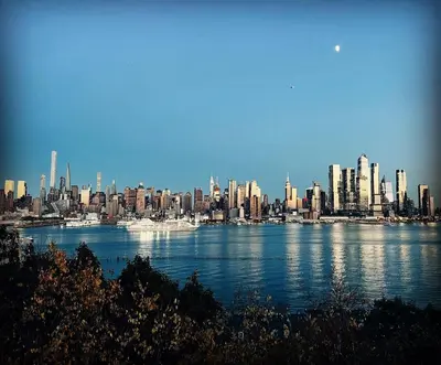 a view of a city from the water at Waterfront 4BR apt - 15Min to MetLife and TIMES SQ in Union City