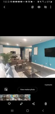 a picture of a living room and a view of a living room at Tasteful 3bedroom Vacation home in Newark