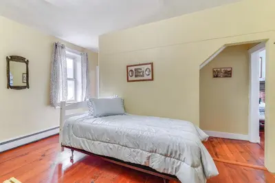 a bedroom with a bed in a room at 3 Mi to Penns Creek Access Hideaway with Grill! in Millmont