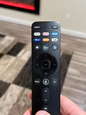 a person holding a remote control in their hand at Spacious and tranquil 5br house in charming East Stroudsburg w game room, pets allowed in East Stroudsburg