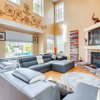 Theater and Game Room at Trenton Area Home