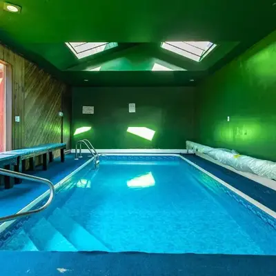 Heated Indoor Private Pool Stream Front Game Room