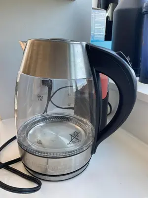 a tea kettle sitting on top of a counter at Brooklyn with a View in New York