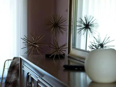 three potted plants sitting on a counter next to a window at Modern Cottage Rental on a Peaceful Farm near Amish Country in Pennsylvania in Columbia