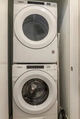a washing machine and a washer and dryer at Central Philly 2BR2BAWiFi WDSleeps 4-6 in Philadelphia