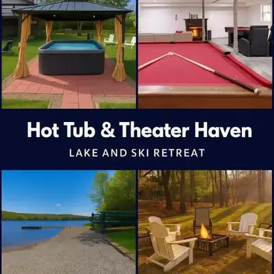 Hot Tub & Theater Haven-Lake and Ski Retreat